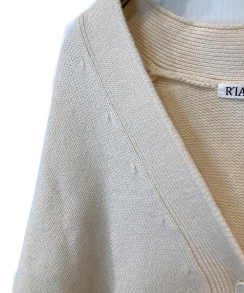 R'IAM PLAGE（リアム プラージュ）R'IAM PLAGE (リアム プラージュ) washable wool カーディガン アイボリー サイズ:FREEの古着・服飾アイテム