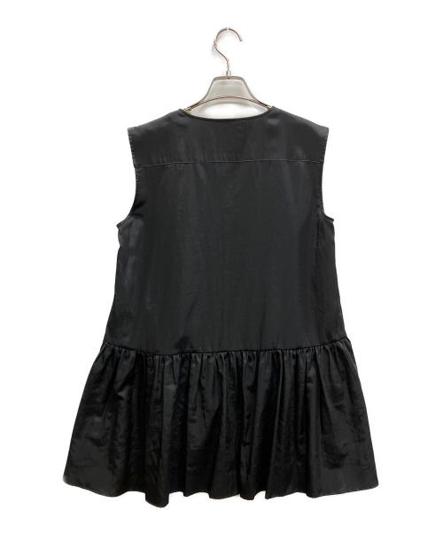 Conte（コンテ）conte (コンテ) サテンノースリーブブラウス ブラック サイズ:Freeの古着・服飾アイテム