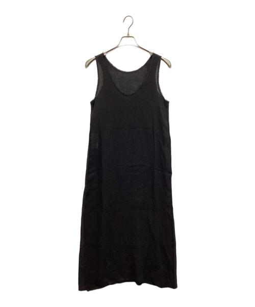 Plage（プラージュ）Plage (プラージュ) LINEN MESH タンクドレス ブラック サイズ:36 未使用品の古着・服飾アイテム
