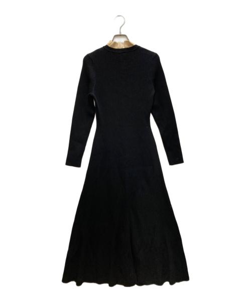 Sandro（サンドロ）Sandro (サンドロ) ニットマキシドレス ブラック サイズ:38 未使用品の古着・服飾アイテム