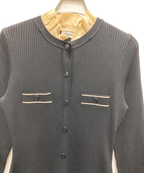 Sandro（サンドロ）Sandro (サンドロ) ニットマキシドレス ブラック サイズ:38 未使用品の古着・服飾アイテム