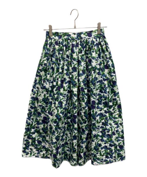 ERDEM（アーデム）ERDEM (アーデム) フラワープリントスカート グリーン サイズ:UK6の古着・服飾アイテム
