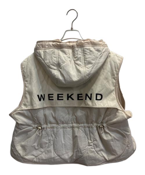 WEEKEND Max Mara（ウィークエンド マックスマーラ）WEEKEND Max Mara (ウィークエンド マックスマーラ) リバーシブル テクニカル キャンバス ジレ ベージュ サイズ:Sの古着・服飾アイテム