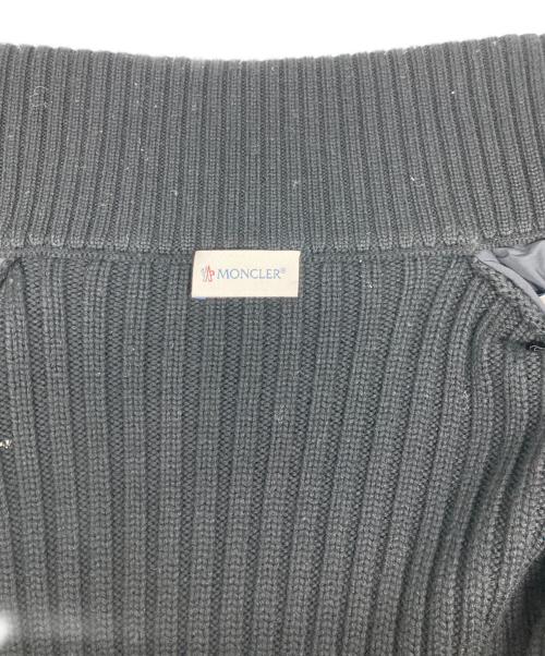 MONCLER（モンクレール）MONCLER (モンクレール) ダウン切替ニットジャケット ブラック サイズ:Mの古着・服飾アイテム