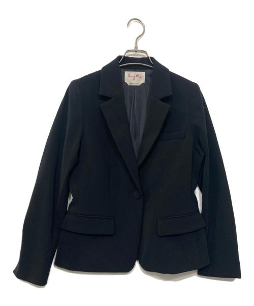 kay me（ケイミー）kay me (ケイミー) スマートストレッチテーラードジャケット ネイビー サイズ:7の古着・服飾アイテム