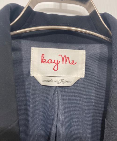 kay me（ケイミー）kay me (ケイミー) スマートストレッチテーラードジャケット ネイビー サイズ:7の古着・服飾アイテム