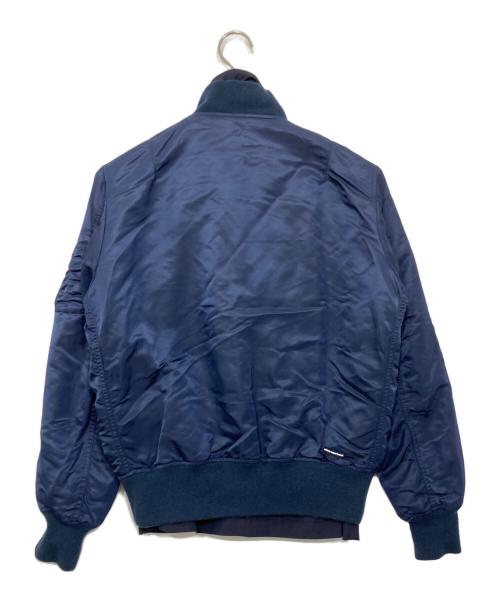 uniform experiment（ユニフォームエクスペリメント）uniform experiment (ユニフォームエクスペリメント) リバーシブルMA-1ブルゾン ネイビー サイズ:1の古着・服飾アイテム