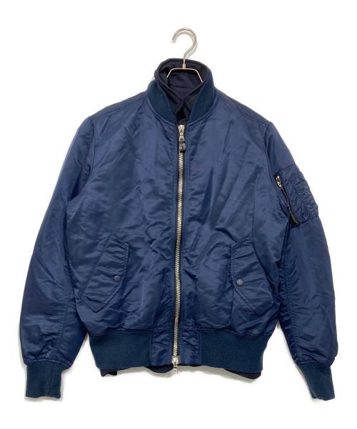 uniform experiment（ユニフォームエクスペリメント）uniform experiment (ユニフォームエクスペリメント) リバーシブルMA-1ブルゾン ネイビー サイズ:1の古着・服飾アイテム