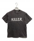 SEQUELシークエル）の古着「WEEKEND KILLERプリントTシャツ」｜チャコールグレー