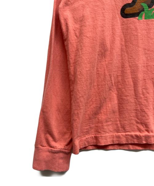 HUMAN MADE（ヒューマンメイド）HUMAN MADE (ヒューマンメイド) プリントカットソー ピンク サイズ:Lの古着・服飾アイテム