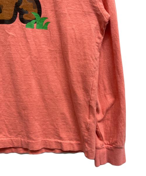 HUMAN MADE（ヒューマンメイド）HUMAN MADE (ヒューマンメイド) プリントカットソー ピンク サイズ:Lの古着・服飾アイテム