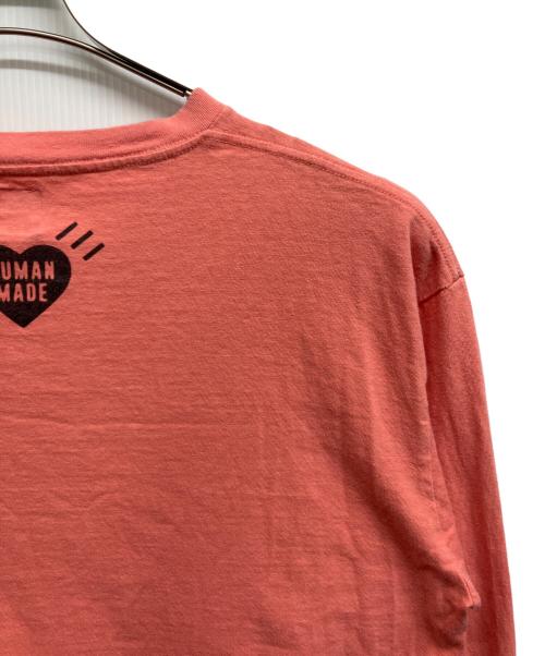 HUMAN MADE（ヒューマンメイド）HUMAN MADE (ヒューマンメイド) プリントカットソー ピンク サイズ:Lの古着・服飾アイテム