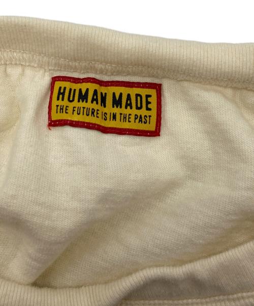 HUMAN MADE（ヒューマンメイド）HUMAN MADE (ヒューマンメイド) MILITARY L/S T-SHIRT　/ミリタリー　ロングスリーブ　シャツ アイボリー サイズ:Ｍの古着・服飾アイテム