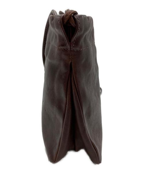 IL BISONTE（イル ビゾンテ）IL BISONTE (イル ビゾンテ) クロスボディバッグ ダークブラウンの古着・服飾アイテム