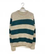 L.L.Beanエルエルビーン）の古着「70ｓウールボーダーニット」｜ベージュ×グリーン