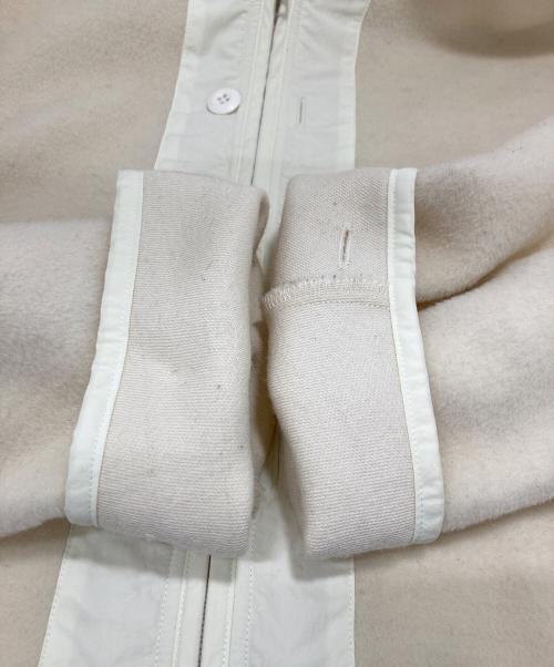 Graphpaper（グラフペーパー）Graphpaper (グラフペーパー) Wool Alpaca Boa Collarless Blouson アイボリー サイズ:1の古着・服飾アイテム