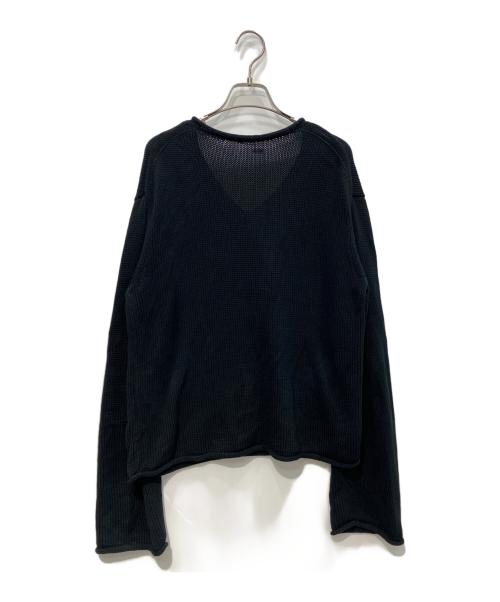 DEUXIEME CLASSE（ドゥーズィエム クラス）Deuxieme Classe (ドゥーズィエム クラス) Cotton 3G Vneck Knit ブラック サイズ:Freeの古着・服飾アイテム