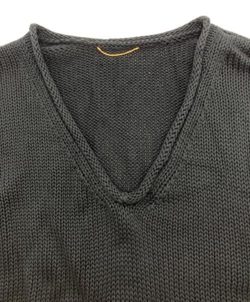 DEUXIEME CLASSE（ドゥーズィエム クラス）Deuxieme Classe (ドゥーズィエム クラス) Cotton 3G Vneck Knit ブラック サイズ:Freeの古着・服飾アイテム