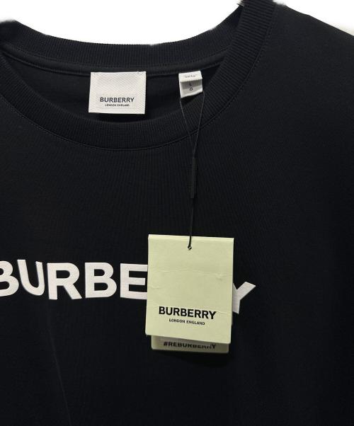 BURBERRY（バーバリー）BURBERRY (バーバリー) LOGO PRINT COTTON OVERSIZED TーSHIRT ブラック サイズ:Lの古着・服飾アイテム