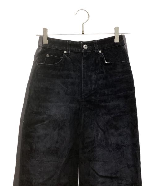 SLY（スライ）SLY (スライ) J／W DOCKING SW STRAIGHT パンツ ブラック サイズ:1の古着・服飾アイテム