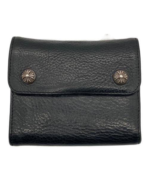 CHROME HEARTS（クロムハーツ）CHROME HEARTS (クロムハーツ) WAVE MINI　財布 ブラックの古着・服飾アイテム