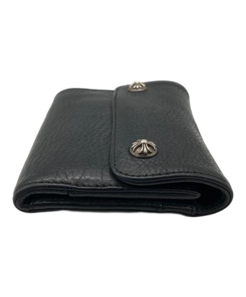 CHROME HEARTS（クロムハーツ）CHROME HEARTS (クロムハーツ) WAVE MINI　財布 ブラックの古着・服飾アイテム