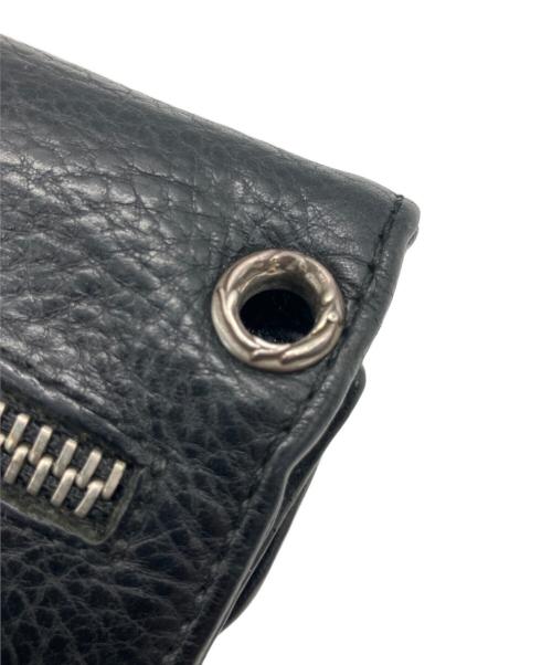 CHROME HEARTS（クロムハーツ）CHROME HEARTS (クロムハーツ) WAVE MINI　財布 ブラックの古着・服飾アイテム