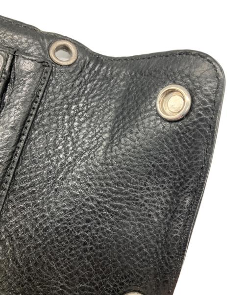CHROME HEARTS（クロムハーツ）CHROME HEARTS (クロムハーツ) WAVE MINI　財布 ブラックの古着・服飾アイテム