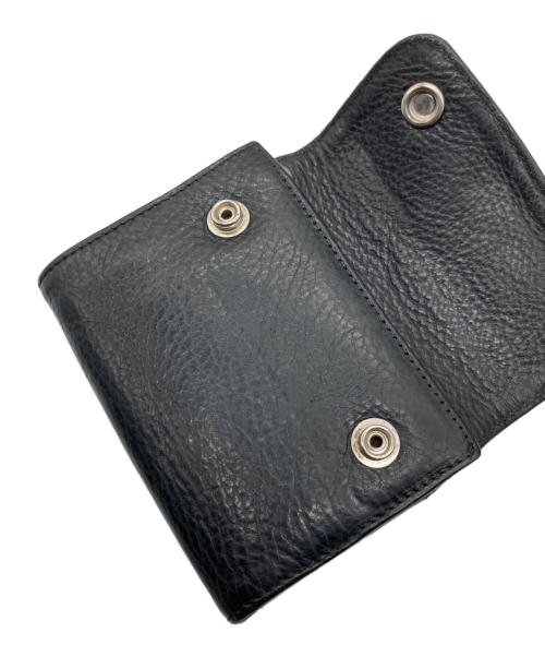 CHROME HEARTS（クロムハーツ）CHROME HEARTS (クロムハーツ) WAVE MINI　財布 ブラックの古着・服飾アイテム