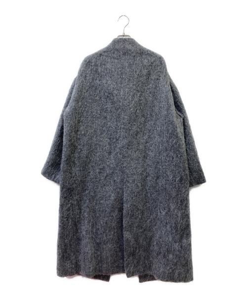 heliopole（エリオポール）heliopole (エリオポール) SHAGGY BOTTLE NECK COAT グレー サイズ:36の古着・服飾アイテム