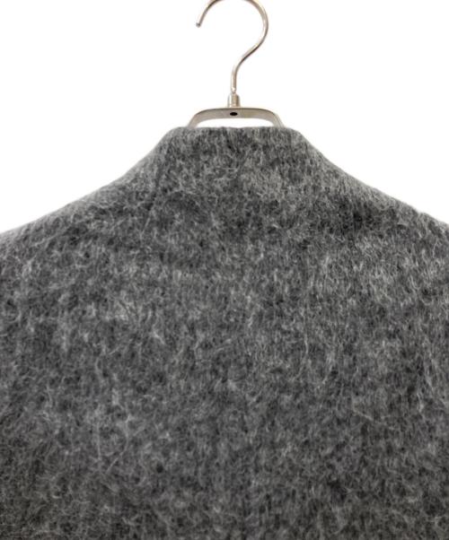 heliopole（エリオポール）heliopole (エリオポール) SHAGGY BOTTLE NECK COAT グレー サイズ:36の古着・服飾アイテム