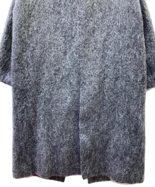 heliopole（エリオポール）heliopole (エリオポール) SHAGGY BOTTLE NECK COAT グレー サイズ:36の古着・服飾アイテム