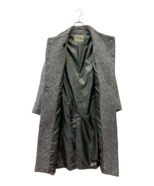 heliopole（エリオポール）heliopole (エリオポール) SHAGGY BOTTLE NECK COAT グレー サイズ:36の古着・服飾アイテム