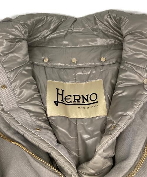 HERNO（ヘルノ）HERNO (ヘルノ) レイヤードダウンコート パープル サイズ:42の古着・服飾アイテム