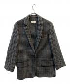 ISABEL MARANT ETOILEイザベルマランエトワール）の古着「ウールチェックジャケット」｜グレー