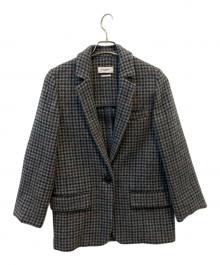 ISABEL MARANT ETOILE（イザベルマランエトワール）の古着「ウールチェックジャケット」｜グレー