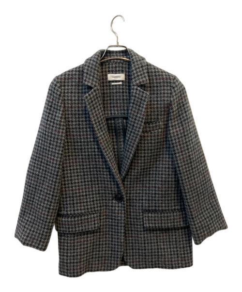 ISABEL MARANT ETOILE（イザベルマランエトワール）ISABEL MARANT ETOILE (イザベルマランエトワール) ウールチェックジャケット グレー サイズ:34の古着・服飾アイテム
