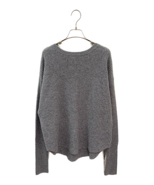 L'appartement（アパルトモン）L'appartement (アパルトモン) Cashmere Thermal Knit グレー サイズ:Freeの古着・服飾アイテム