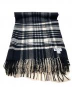 JOHNSTONS OF ELGINジョンストンズオブエルガン）の古着「カシミヤマフラー」｜ブラック