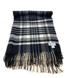 JOHNSTONS OF ELGIN（ジョンストンズオブエルガン）の古着「カシミヤマフラー」｜ブラック