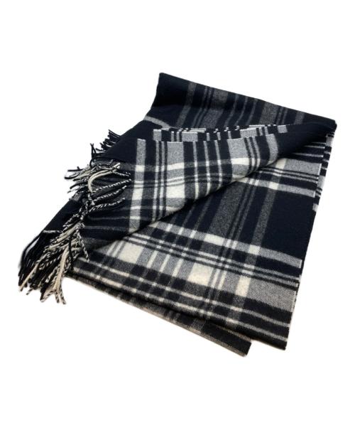 JOHNSTONS OF ELGIN（ジョンストンズオブエルガン）JOHNSTONS OF ELGIN (ジョンストンズオブエルガン) カシミヤマフラー ブラック サイズ:FREEの古着・服飾アイテム