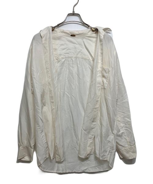 MUSE de Deuxieme Classe（ミューズ ドゥーズィエム クラス）MUSE de Deuxieme Classe (ミューズ ドゥーズィエム クラス) silk wash シャツ アイボリー サイズ:無しの古着・服飾アイテム