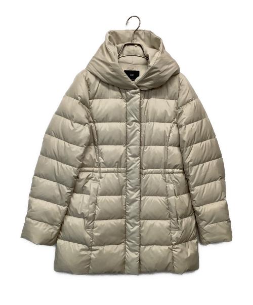 23区（ニジュウサンク）23区 (ニジュウサンク) シレータフタ ミドル丈 ダウンコート ベージュ サイズ:38の古着・服飾アイテム