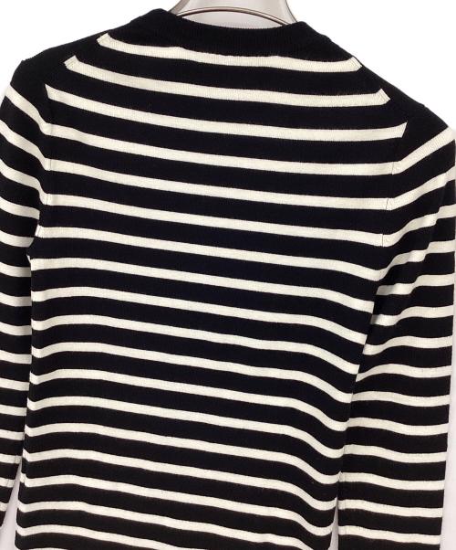 MADISON BLUE（マディソンブルー）MADISON BLUE (マディソンブルー) ボーダーニット ブラック×ホワイト サイズ:XSの古着・服飾アイテム