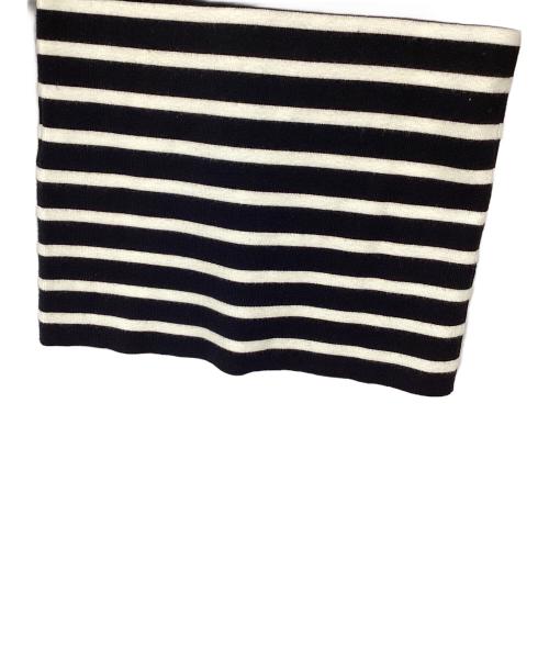 MADISON BLUE（マディソンブルー）MADISON BLUE (マディソンブルー) ボーダーニット ブラック×ホワイト サイズ:XSの古着・服飾アイテム