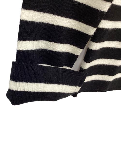 MADISON BLUE（マディソンブルー）MADISON BLUE (マディソンブルー) ボーダーニット ブラック×ホワイト サイズ:XSの古着・服飾アイテム