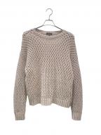 DRAWERドゥロワー）の古着「アルパカナイロンメッシュニット」｜ピンク