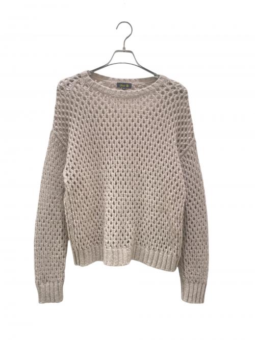 DRAWER（ドゥロワー）DRAWER (ドゥロワー) アルパカナイロンメッシュニット ピンク サイズ:2の古着・服飾アイテム