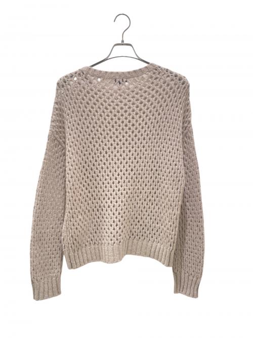 DRAWER（ドゥロワー）DRAWER (ドゥロワー) アルパカナイロンメッシュニット ピンク サイズ:2の古着・服飾アイテム