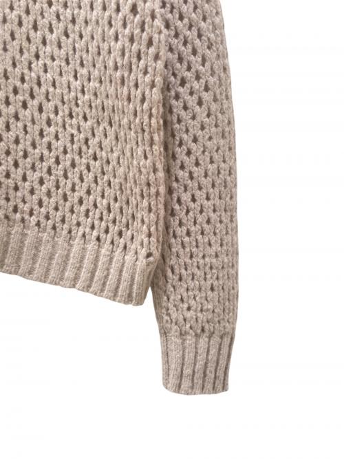 DRAWER（ドゥロワー）DRAWER (ドゥロワー) アルパカナイロンメッシュニット ピンク サイズ:2の古着・服飾アイテム